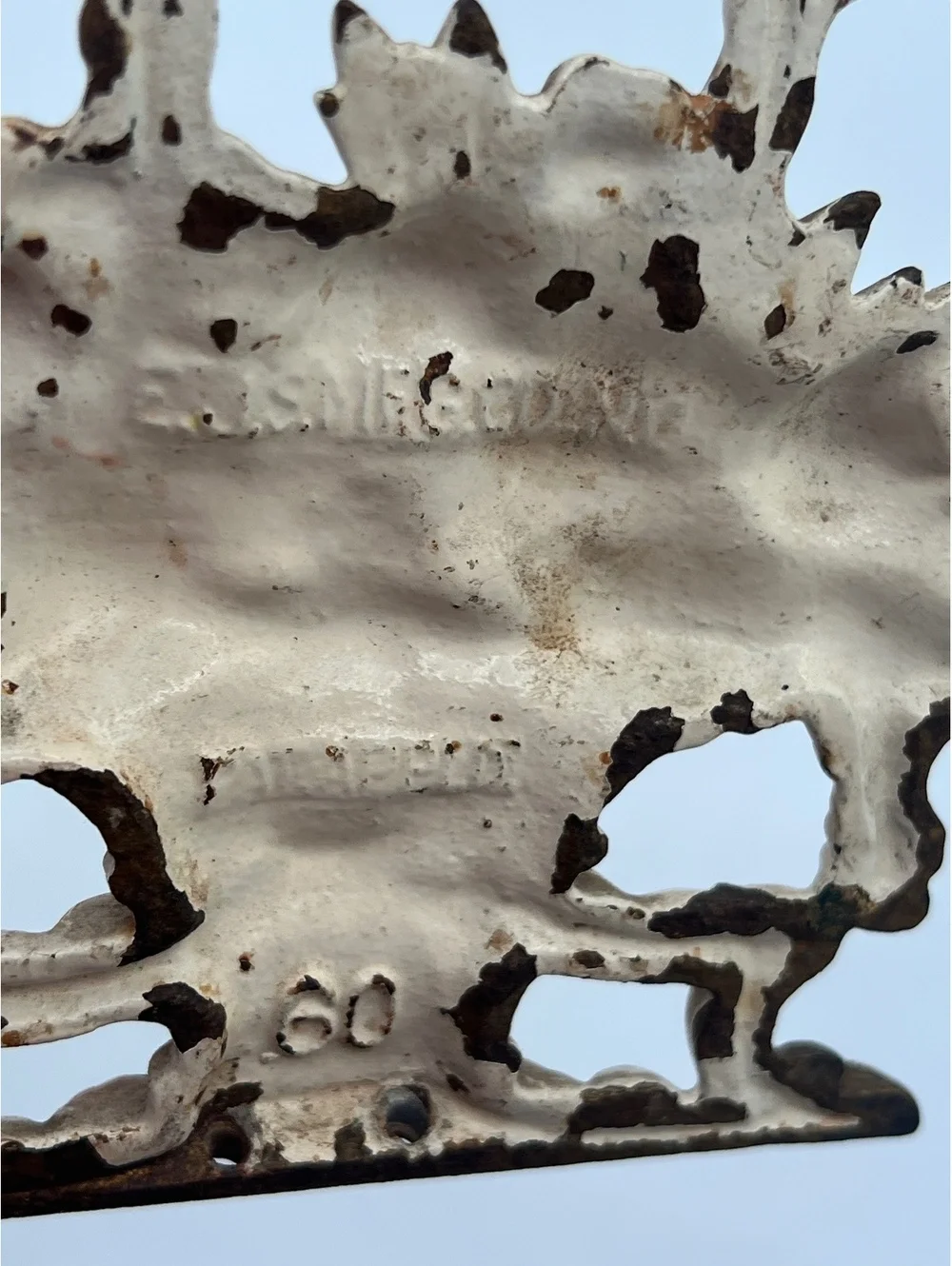 E.J.S. MFG CO NY Cast Iron Wall Decor
